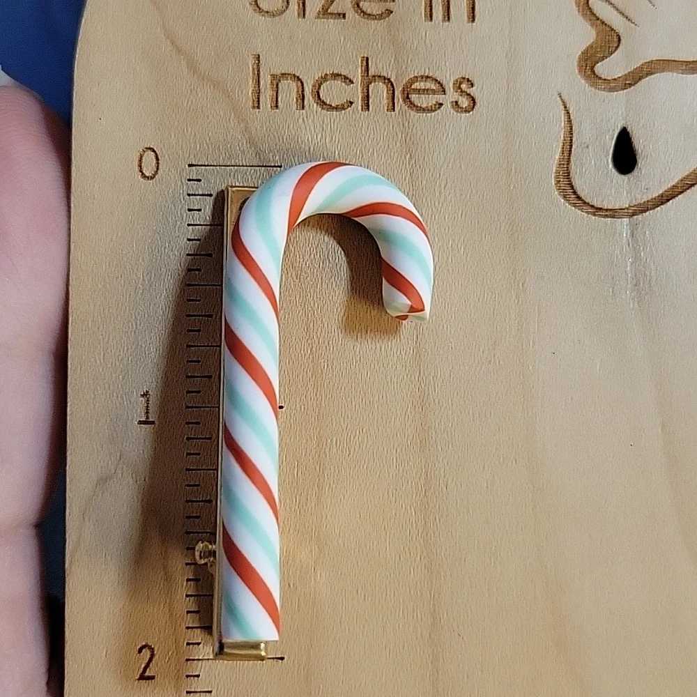 Candy Cane Hair Clips - Picture 4 of 4